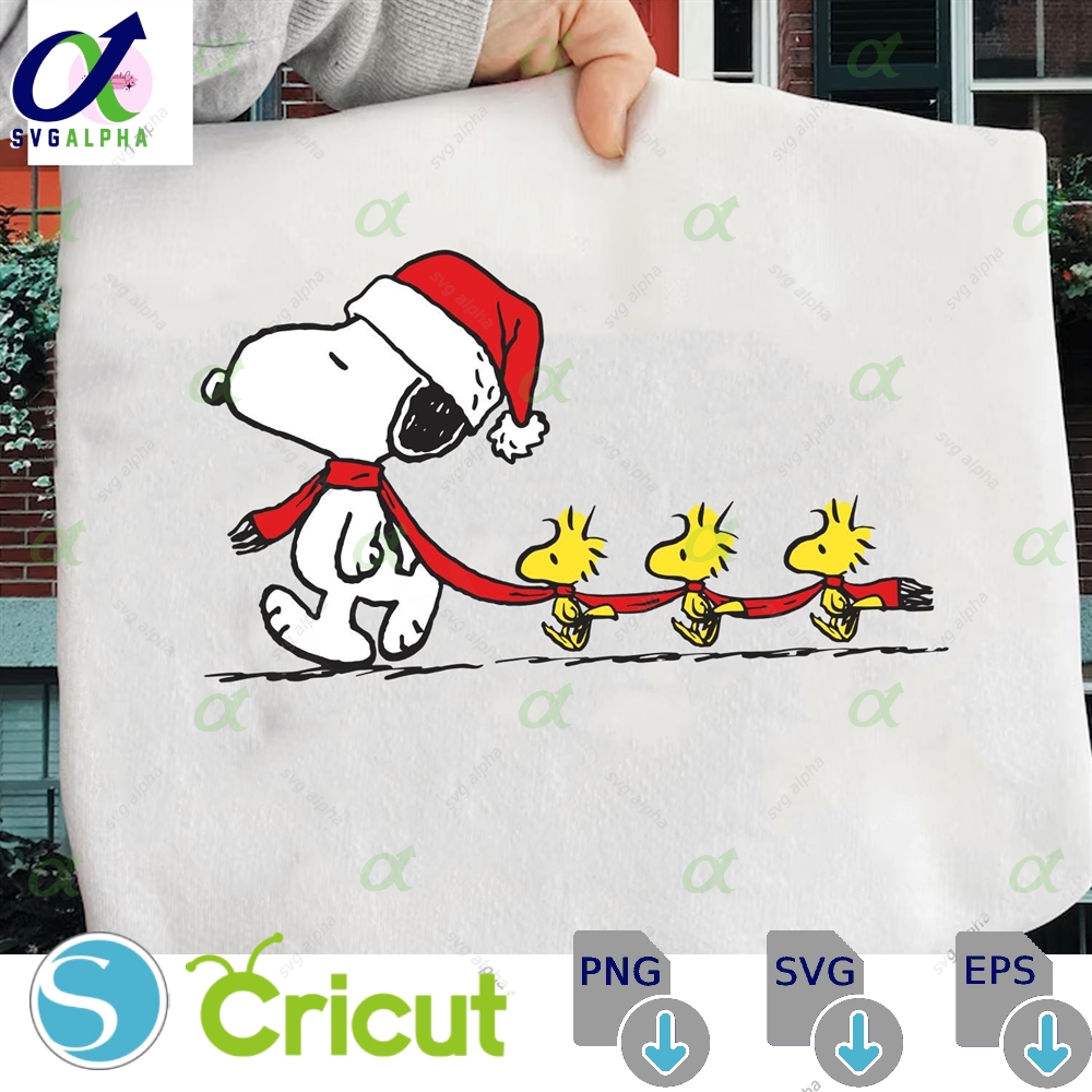 Christmas Snoop Cartoon Shirt Cute Dog Winter Funny Friendship Christmas Holiday Sweaters Christmas Gift Cute Dog Santa Hat